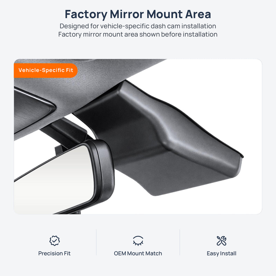 Factory mirror mount area for Hyundai Sonata DN8 dash cam installation